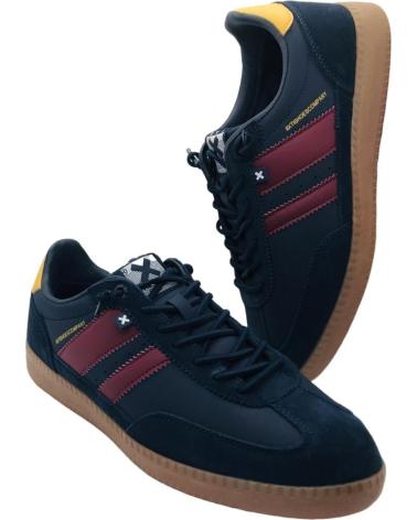 TÊNIS CASUAL XTI 144151 AZUL MARINHO COM DETALHES VERMELHOS E AMARELOS NAVY