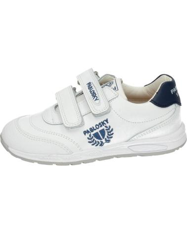 PABLOSKY 265502 - WEISS-BLAUE SPORTSCHUHE MIT KLETTVERSCHLUSS BLANCO-AZUL