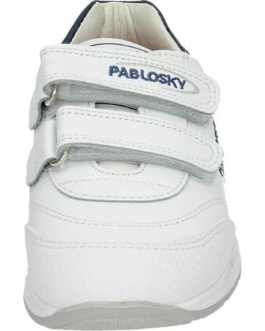 PABLOSKY 265502 - WEISS-BLAUE SPORTSCHUHE MIT KLETTVERSCHLUSS BLANCO-AZUL
