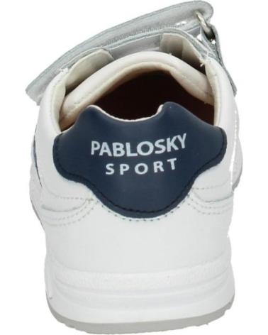 PABLOSKY 265502 - WEISS-BLAUE SPORTSCHUHE MIT KLETTVERSCHLUSS BLANCO-AZUL