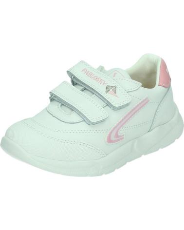 PABLOSKY 278107 - WEISS-ROSA SPORTSCHUHE MIT KLETTVERSCHLUSS BLANCO-ROSA