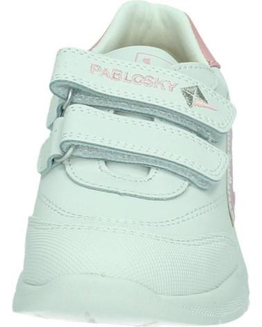 PABLOSKY 278107 - WEISS-ROSA SPORTSCHUHE MIT KLETTVERSCHLUSS BLANCO-ROSA