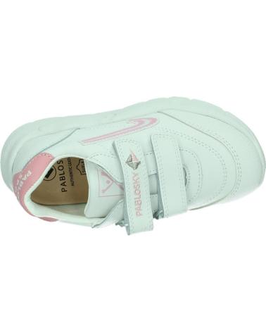 PABLOSKY 278107 - WEISS-ROSA SPORTSCHUHE MIT KLETTVERSCHLUSS BLANCO-ROSA