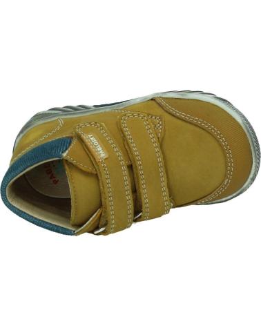 PABLOSKY 089185 - STIVALETTI BAMBINO SENAPE CON CHIUSURA A STRAPPO MOSTAZA