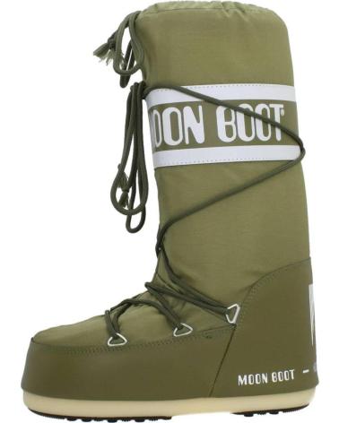MOON BOOT ICON NYLON 14004400 083 KHAKI GREEN BOOTS KHAKI