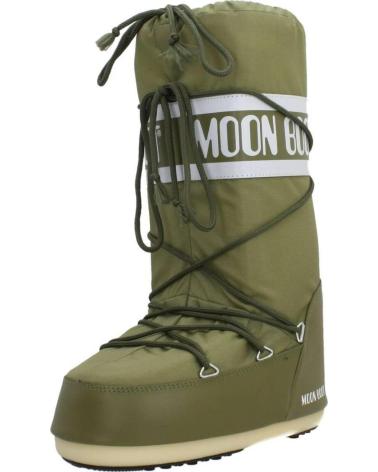 MOON BOOT ICON NYLON 14004400 083 KHAKI GREEN BOOTS KHAKI