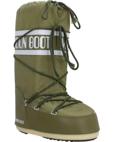 MOON BOOT ICON NYLON 14004400 083 KHAKI GREEN BOOTS KHAKI