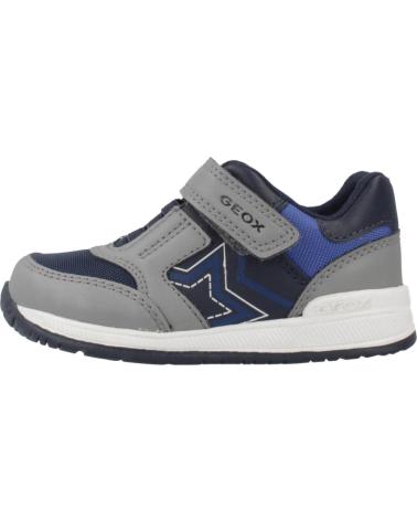 GEOX B RISHON BOY C0069 GRAU/MARINEBLAU MIT KLETTVERSCHLUSS C0069