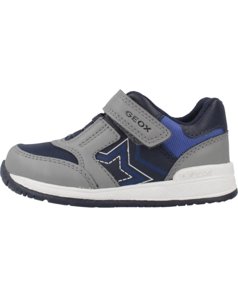 GEOX B RISHON BOY C0069 GRAU/MARINEBLAU MIT KLETTVERSCHLUSS C0069