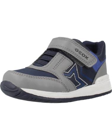 GEOX B RISHON BOY C0069 GRAU/MARINEBLAU MIT KLETTVERSCHLUSS C0069