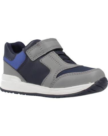 GEOX B RISHON BOY C0069 GRAU/MARINEBLAU MIT KLETTVERSCHLUSS C0069