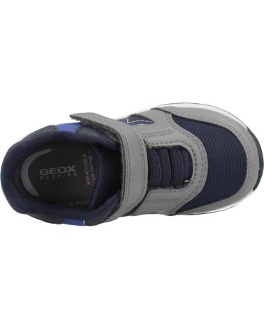GEOX B RISHON BOY C0069 GRAU/MARINEBLAU MIT KLETTVERSCHLUSS C0069