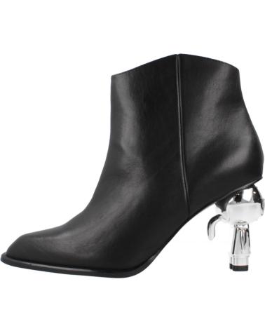 Botines-De-Mujer-KARL-LAGERFELD-IKON-HEEL-SHORT-ZIP-BOOT-KL39035-NEGRO
