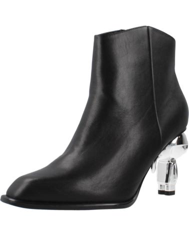 KARL LAGERFELD BOTINES MUJER MODELO HEEL SHORT ZIP BOOT COLOR NEGRO 000 BLA 000 BLACK