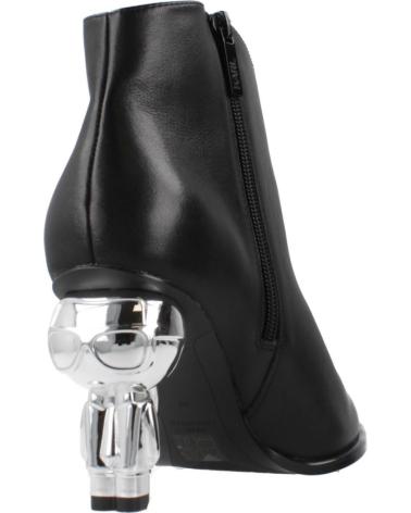 KARL LAGERFELD BOTINES MUJER MODELO HEEL SHORT ZIP BOOT COLOR NEGRO 000 BLA 000 BLACK