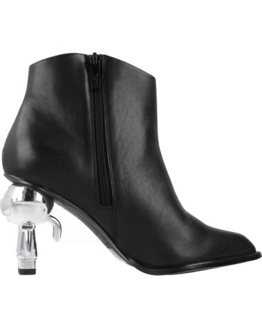 KARL LAGERFELD BOTINES MUJER MODELO HEEL SHORT ZIP BOOT COLOR NEGRO 000 BLA 000 BLACK