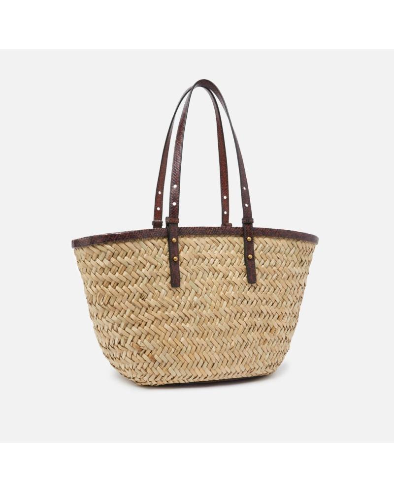 PINKO LOVE SUMMER BASKET L8 L84Q - NATURAL RAFFIA L84Q