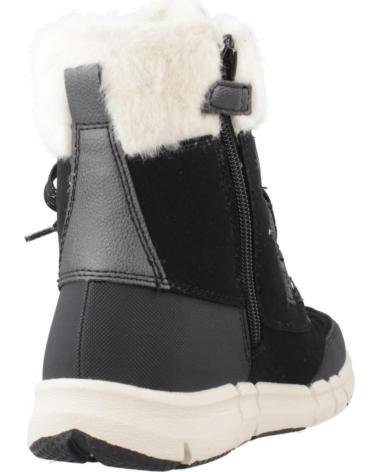 GEOX FLEXYPER GIRL B AB C9B1P BLACK BOOTS WITH FUR LINING C9B1P