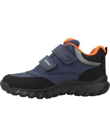 GEOX SIMBYOS BOY B ABX C0057 SNEAKERS DARK BLUE AND ORANGE C0057