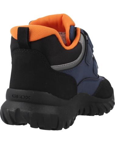 GEOX SIMBYOS BOY B ABX C0057 SNEAKERS DARK BLUE AND ORANGE C0057