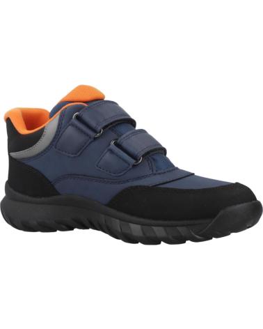 GEOX SIMBYOS BOY B ABX C0057 SNEAKERS DARK BLUE AND ORANGE C0057