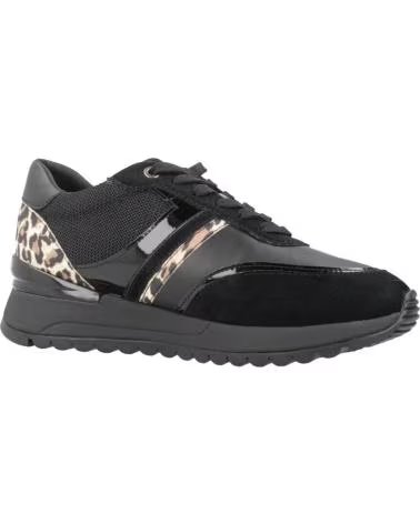 BASKETS GEOX D DESYA A SCAM NAPPA D3500A02285 C0513 NOIR NEGRO