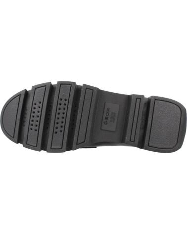 GEOX D VILDE BLACK LOAFERS WITH CLEATED SOLE - C9999 C9999