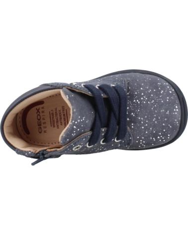 GEOX B MACCHIA C4005 - SNEAKERS ALTE BAMBINA BLU MARINO CON GLITTER C4005
