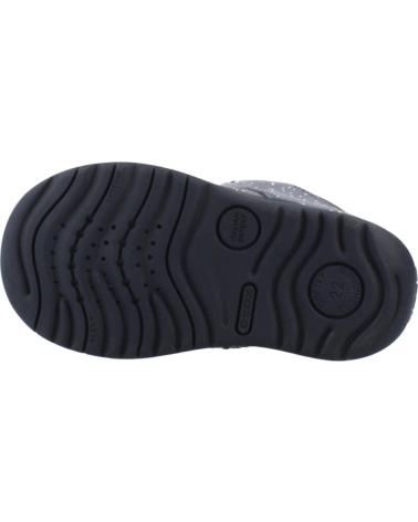 GEOX B MACCHIA C4005 - SNEAKERS ALTE BAMBINA BLU MARINO CON GLITTER C4005