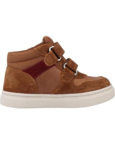 GEOX B NASHIK C6078 - BRAUNE HIGH-TOP-SNEAKER FÜR KINDER MIT DOPPEL-KLETTVERSCHLUSS C6078