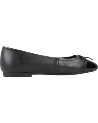TOMMY HILFIGER PATENT TOE-CAP LTHR BALL BALLERINAS SCHWARZ BDS MIT LACKKAPPE BDS