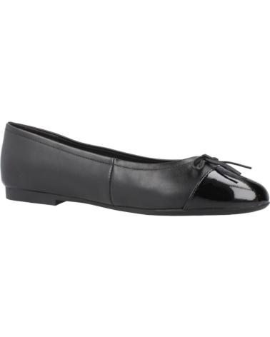 TOMMY HILFIGER PATENT TOE-CAP LTHR BALL BALLERINAS SCHWARZ BDS MIT LACKKAPPE BDS