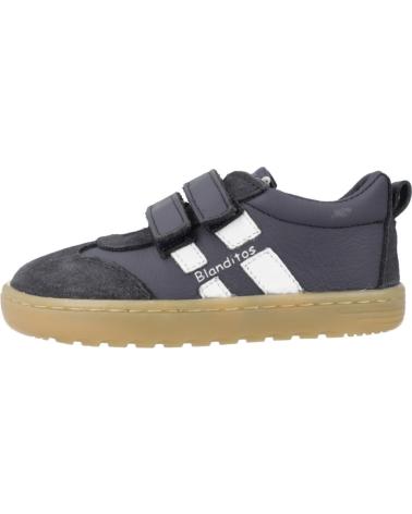 BLANDITOS LISBOA BD NAVY BLUE BAREFOOT SNEAKERS WITH VELCRO CLOSURE MARINO