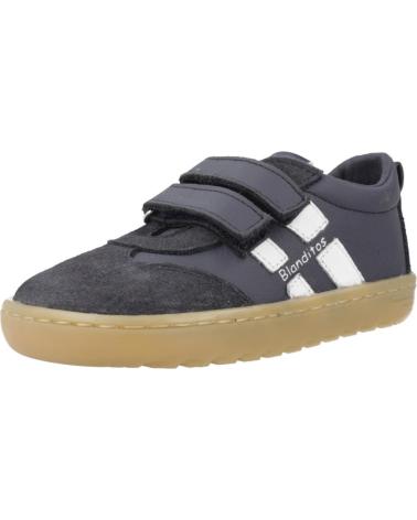 BLANDITOS LISBOA BD NAVY BLUE BAREFOOT SNEAKERS WITH VELCRO CLOSURE MARINO