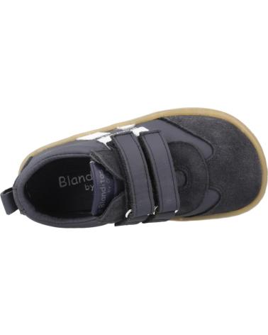 BLANDITOS LISBOA BD NAVY BLUE BAREFOOT SNEAKERS WITH VELCRO CLOSURE MARINO
