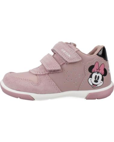 BASKETS GEOX B ZAPITO GIRL ROSE MINNIE MOUSE À SCRATCH C8A9B