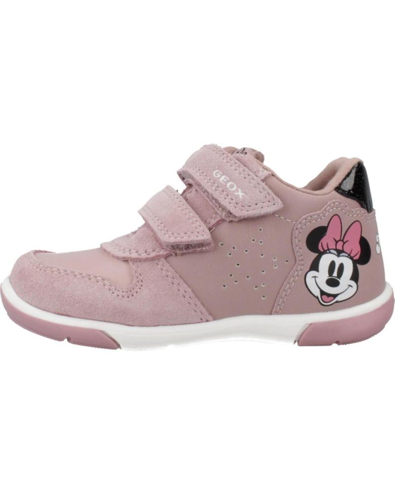 BASKETS GEOX B ZAPITO GIRL ROSE MINNIE MOUSE À SCRATCH C8A9B