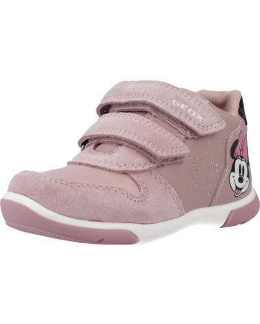 BASKETS GEOX B ZAPITO GIRL ROSE MINNIE MOUSE À SCRATCH C8A9B