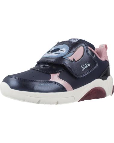 GEOX J FADINLIGHT C0694 BASKETS CASUAL BLEU C0694