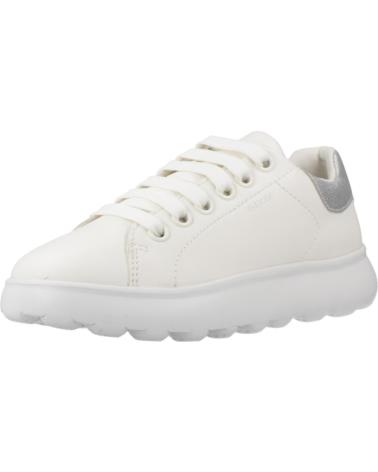 BASKETS GEOX PUFFYPOP J C0007 BLANCHES POUR FILLE C0007