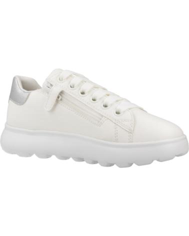 BASKETS GEOX PUFFYPOP J C0007 BLANCHES POUR FILLE C0007