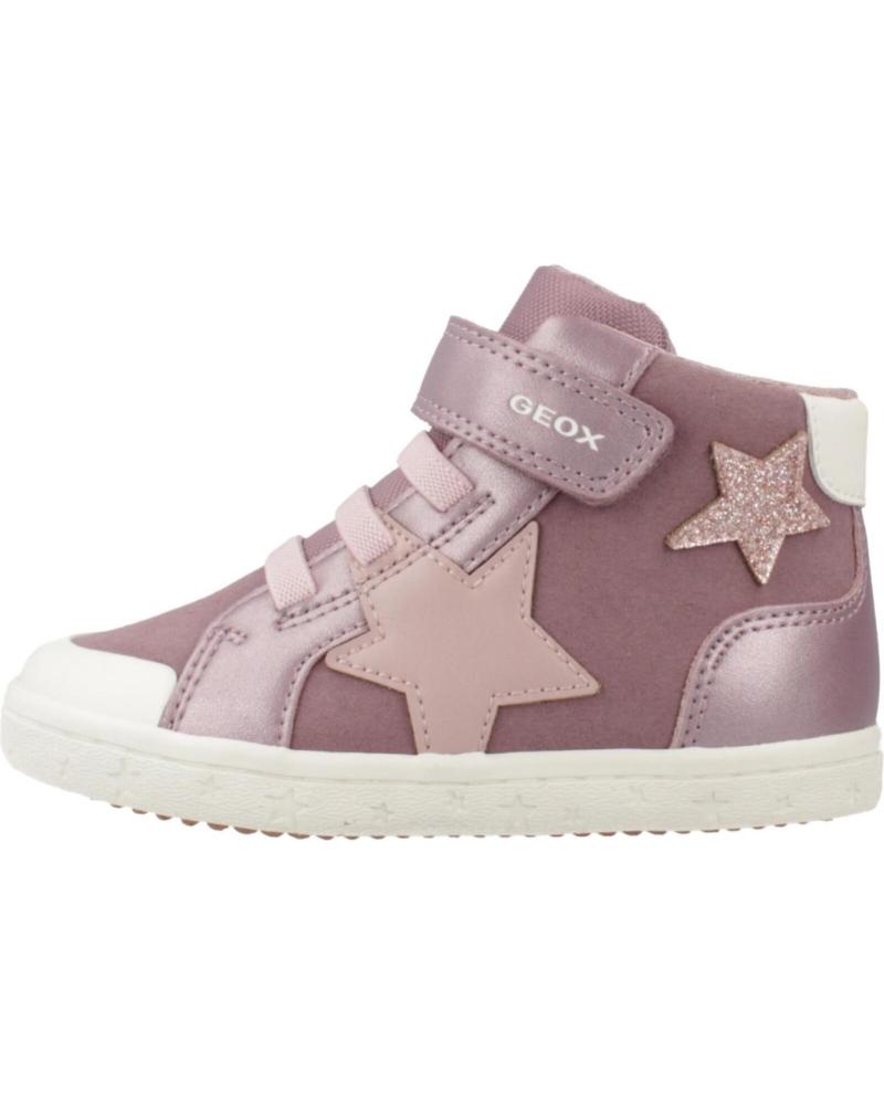 GEOX B GISLI C8006 - VIOLET HIGH-TOP BOOT WITH STAR DESIGN C8006