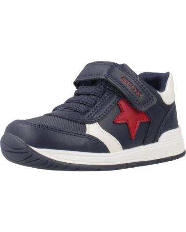 GEOX B RISHON C0735 - BLAUE CASUAL-SNEAKER MIT STERN C0735