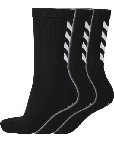 PACK 3 CALCETINES DEPORTIVOS HUMMEL NEGROS NEGRO