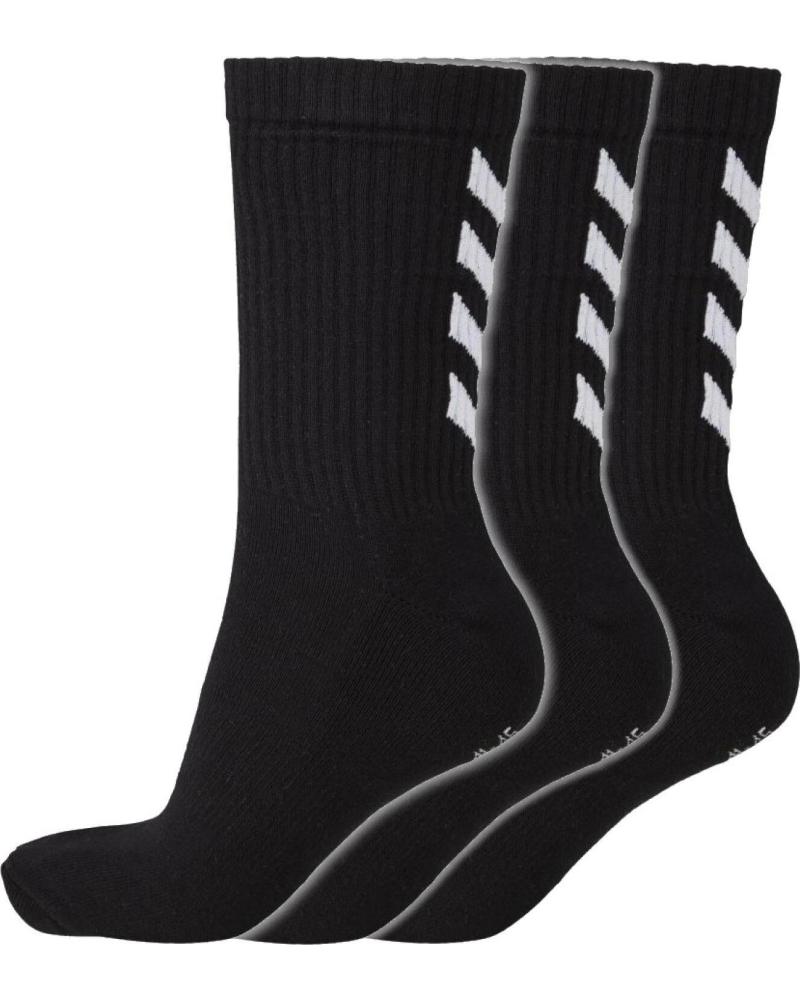 PACK 3 CALCETINES DEPORTIVOS HUMMEL NEGROS NEGRO