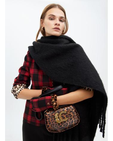 SAC BANDOULIÈRE LOLA CASADEMUNT LF2504041 MARRON IMPRIMÉ ANIMAL MARRON