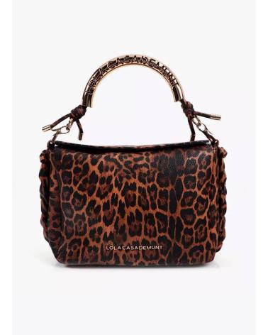 BOLSA TIRACOLO LOLA CASADEMUNT LF2504085 ESTAMPA ANIMAL MARROM MARRON