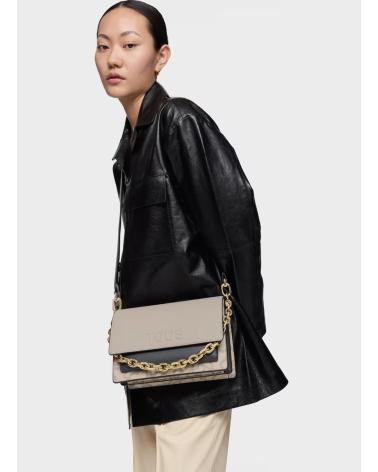 BOLSA A TIRACOLO TOUS AUDREE K ICON M TAUPE TAUPE