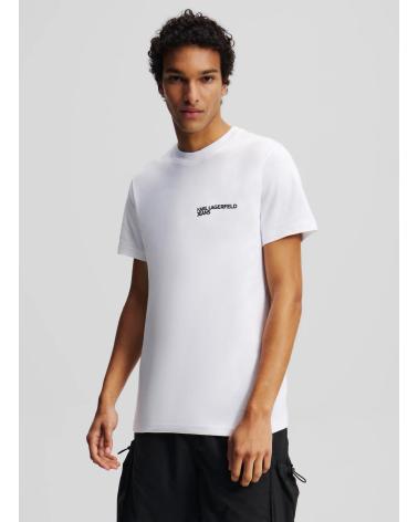KARL LAGERFELD KLJ SLIM FIT T-SHIRT WHITE BLANCO