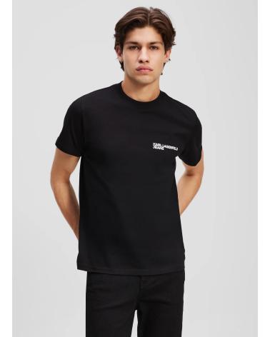 KARL LAGERFELD KLJ SLIM FIT T-SHIRT BLACK NEGRO